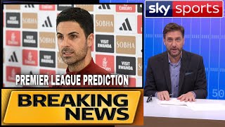 ✅️💥Arsenal boss Mikel Arteta predicts⚽️how Premier League title will be decided🛑✴️ [upl. by Eylrahc]