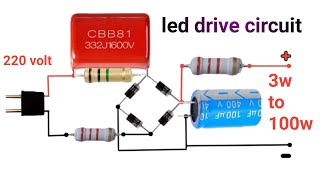 Led light drive circuit banaye  How to make led drive circuit  all watts 3w 6w 9w 12w 24w 48w [upl. by Shih406]