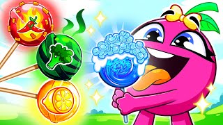 Lollipop Song 🍭  Funny Kids Songs 🌶️🍋🥦 Cartoon for Kids VocaVoca Berries kidssongs nurseryrhymes [upl. by Kassia]