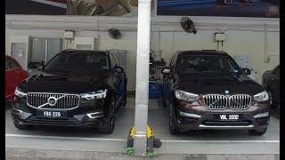 Comparison New BMW X3 vs New Volvo XC60 Walk Around Review  Evomalaysiacom [upl. by Stesha347]