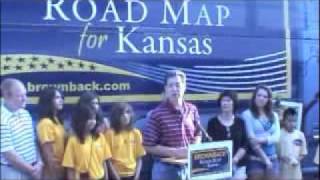 Brownback For Governor Road Map for Kansas Begins in Topeka [upl. by Meredi]