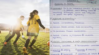 Class 12 Physical Education Notes Chapter 1 Planning in Sportsnotes in description [upl. by Irina]