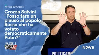 Crozza Salvini quotPosso fare un plauso al popolo Russo che ha votato democraticamente Putinquot [upl. by Revart]