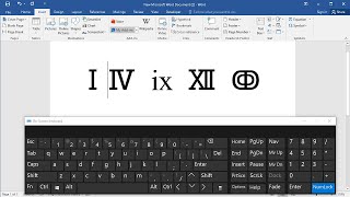 How to type roman numerals on keyboard How to write roman numbers in ms word [upl. by Ashli249]