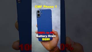 CMF Phone 1  BGMI 100 to 0 Battery Drain Test [upl. by Aicenad100]