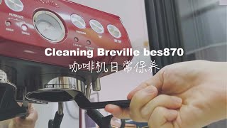 Cleaning Breville bes870  如何清洗珀富870【ENG SUB】✅ [upl. by Lauhsoj622]