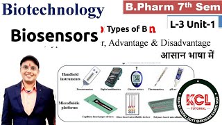 Biosensors Definition Types amp Component of Biosensor L3 Unit1 Biotechnology 6th Semester BPharm [upl. by Collum479]