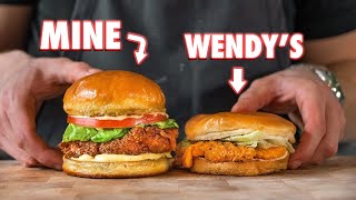 Making The Wendys Spicy Chicken Sandwich At Home  But Better [upl. by Iru]