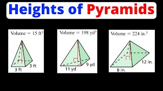 Find the Height of a Pyramid  Eat Pi [upl. by Etnoek]