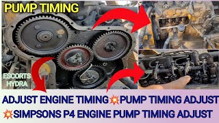 Diesel Engine Pump Timing Setting How to Adjust Pump Timing Simpsons P4 Engine Pump Timing Adjust [upl. by Nylleoj]