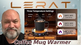 LERAT Coffee Mug Warmer with Safety 8hr Shut Off [upl. by Isadora418]