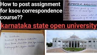 How to post assignment for ksou correspondence course How to write assignment [upl. by Euqnimod]