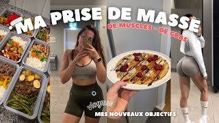 MA PRISE DE MASSE  CONSEILS pour prendre du MUSCLE sans grasséance FESSIER bombé pdm femme [upl. by Aciria]