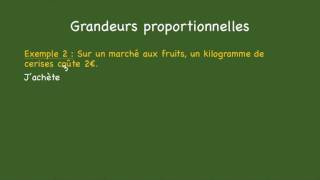 Notion de grandeurs proportionnelles [upl. by High805]