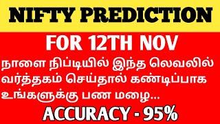 NIFTY PREDICTION FOR TOMORROW 121124  niftyprediction  nifty  TAMIL STOCK ANALYSER [upl. by Dweck]