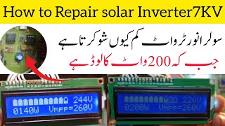 How to repair solar inverter problem wattage 200W Bughlani lectronics [upl. by Annahsohs571]