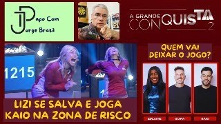 LIZI SE SALVA E JOGA KAIO NA ZONA DE RISCO QUEM SAI EDLAINE GUIPA OU KAIO â€“A GRANDE CONQUISTA 2 [upl. by Nabatse543]