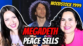 FIRST TIME Hearing Megadeth  Peace Sells Woodstock 1999  Two Sisters REACT [upl. by Niledam]