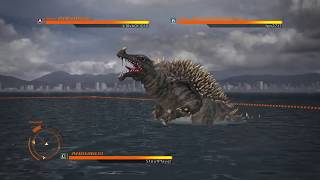 GODZILLA PS4  2 Anguirus vs MechaGodzilla [upl. by Zorine]