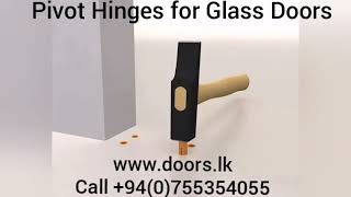 Sri Lanka wwwdoorslk frameless glass hinges and door closers [upl. by Ayirp]