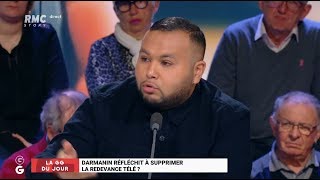 Anasse Kazib  Darmanin réfléchit à supprimer la redevance télé [upl. by Lenci493]