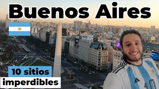 QUÉ HACER EN BUENOS AIRES  10 LUGARES IMPERDIBLES GUÍA DE VIAJE  ARGENTINA  Gustavo Eduardo [upl. by Esilahc]