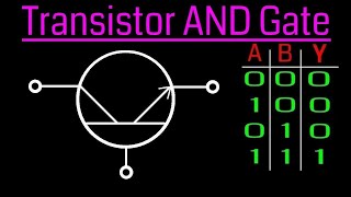 AND logic gate using transistor  Digital Electronics [upl. by Hennahane]