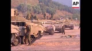 Israeli forces near border prepare to go into Lebanon [upl. by Demmer]