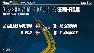 Hallas HartvigVeje vs SenouciJacquot  Semifinal  ITSF WS Bonzini 2024 Classic Women Doubles [upl. by Yevad]