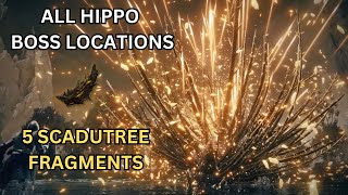 All Hippo Boss Locations  Get 6 Scadutree Fragments in Elden Ring DLC [upl. by Wescott]