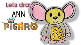 Lets Draw ANN The Picaro Show BabyTV [upl. by Vinia595]