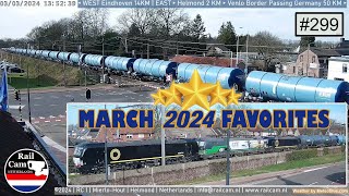 Railcam March 2024 Favorites 299 [upl. by Anilehcim254]