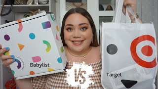 Babylist Hello Baby Free Baby Box amp Target Registry Welcome Kit Comparison Plus Size Pregnancy [upl. by Nosyerg553]