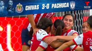 Highlights amp Goles  Chivas Femenil vs Pachuca 30  Telemundo Deportes [upl. by Ostler]