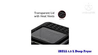 iBELL 15L Deep Fryer for Home  1500W Compact and low oil consumption Stainless Steel [upl. by Lohrman]