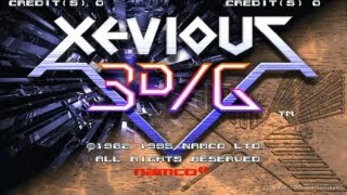 Xevious 3DG 1995 Namco Mame Retro Arcade Games [upl. by Leahcimaj]