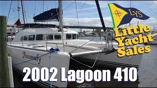 SOLD 2002 Lagoon 410 Catamaran Sailboat for Sale at Little Yacht Sales [upl. by Imas8]