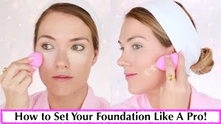 HOW TO USE SETTING POWDER to set your foundation  HOW TO BAKE with SETTING POWDER  Rita Almusa [upl. by Hatch]