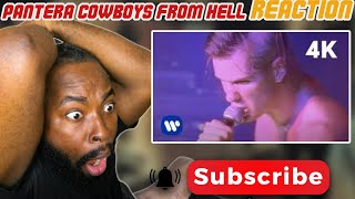 HIP HOP FANS FIRST TIME HEARING PANTERA  Cowboys from Hell  PANTERA REACTION [upl. by Elrem]