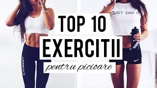 ANTRENAMENT ACASA TOP 10 EXERCITII PENTRU PICIOARE  Home Workout RoutineHD [upl. by Labinnah423]