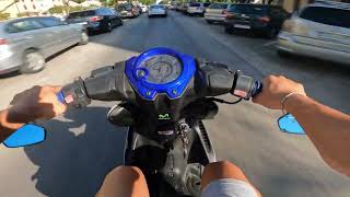 AGRESSIVE RIDE in POV🏍️  Yamaha Aerox 70cc 2t 2016 4K [upl. by Nyrahtak355]