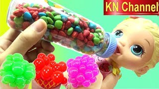 BABY ALIVE DOLL Ở NHÀ 1 MÌNH  TRỨNG CHOCOLATE SLIME BALL Đồ chơi búp bê của Bé Na KN Channel [upl. by Sang]