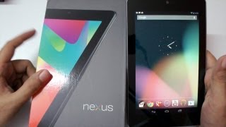 Nexus 7 Tablet Unboxing amp first boot [upl. by Ck]