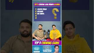 Top 5 Chewing Gum Brands in India  Best Chewing Gums  GK Quiz quizgames kbc familyfeud [upl. by Keisling]