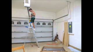 Timelapsed installation of ceiling mounted shelves [upl. by Boleslaw778]