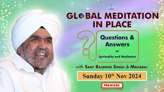 Global Meditation in Place with Sant Rajinder Singh Ji Maharaj Nov 10 2024 [upl. by Tynan]