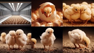 Raising chickens hatching chicken eggs with incubators and gene implantation technology [upl. by Weed]