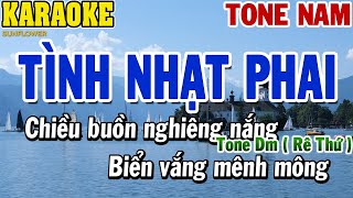 Karaoke Tình Nhạt Phai Tone Nam  Karaoke Beat  84 [upl. by Laira]