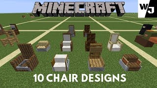 Minecraft 10 Functional Chair Designs [upl. by Zina]