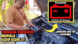 PEMILIK MOBIL WAJIB TAHU TANDA INDIKATOR AKI MOBIL TIBA TIBA MENYALA [upl. by Acimat]